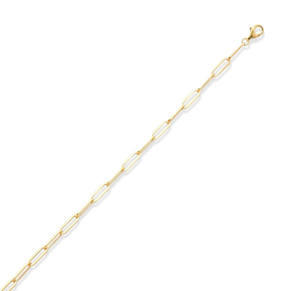 14ct Gold Paperclip Chain Bracelet for Women – Minimalist 14 Carat Gold Bracelet, Perfect Gift for Her - Kolié
