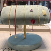 14ct Gold Pink Cubic Zirconia Tennis Bracelet for Women – Elegant 14 Carat Gold Bracelet, Perfect Gift for Her - Kolié Fine Jewellery