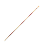 14ct Gold Red CZ Tennis Bracelet - Kolié Fine Jewellery