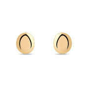 14ct Gold Round Stud Earrings | Classic Domed Studs | Kolié - Kolié Fine Jewellery