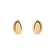 14ct Gold Round Stud Earrings | Tiny Domed Studs | Kolié - Kolié Fine Jewellery