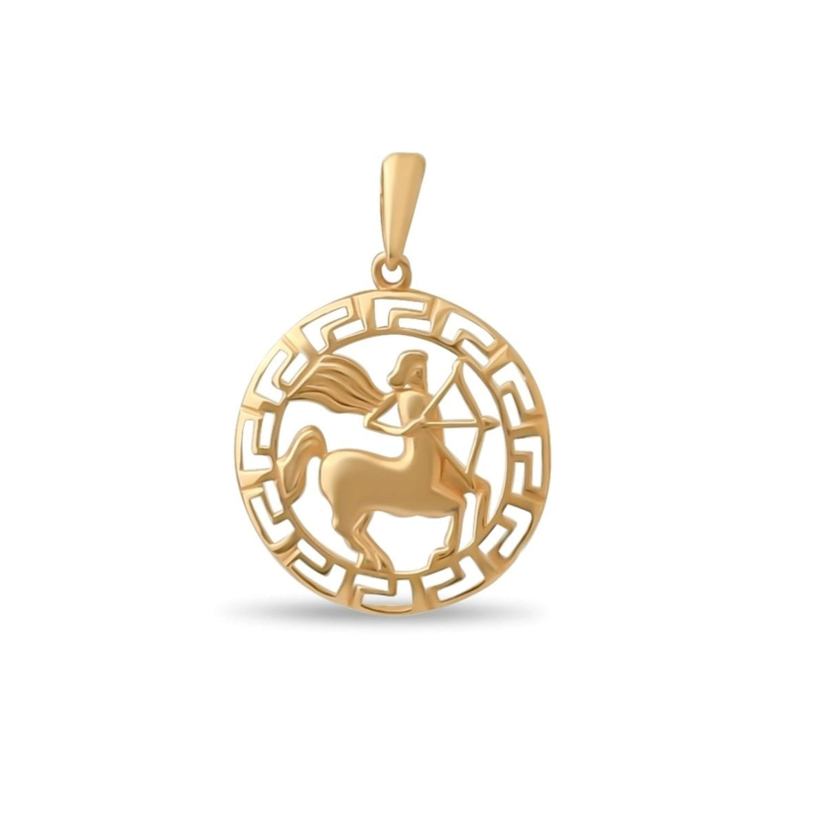 14ct Gold Sagittarius Zodiac Pendant - Astrology Gift for Women - Pendant Only - Kolié