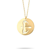 14ct Gold Sagittarius Zodiac Pendant Necklace with Chain | Astrology Birthday Jewellery for Women & Teens | Hallmarked Gift - Kolié