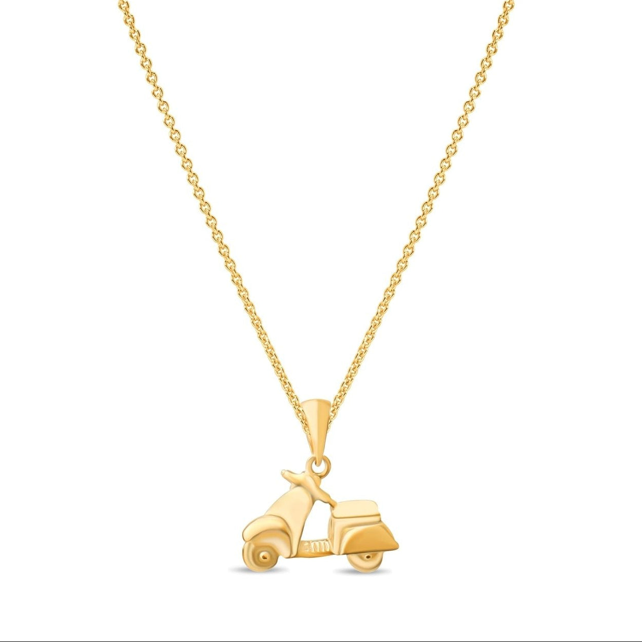 14ct Gold Scooter Pendant – Biker Fun Charm - Pendant Only - Kolié