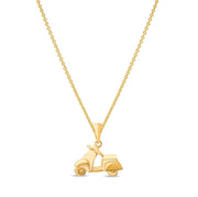 14ct Gold Scooter Pendant – Biker Fun Charm - Pendant Only - Kolié
