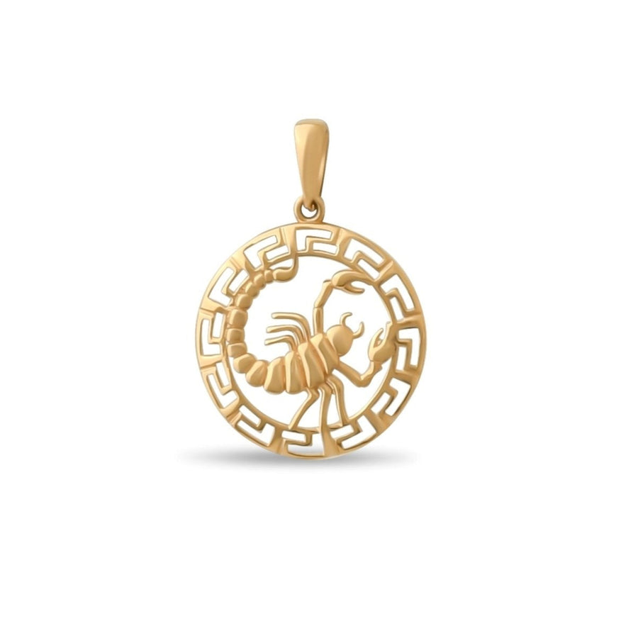 14ct Gold Scorpio Zodiac Pendant – Astrology Gift for Women - Pendant Only - Kolié