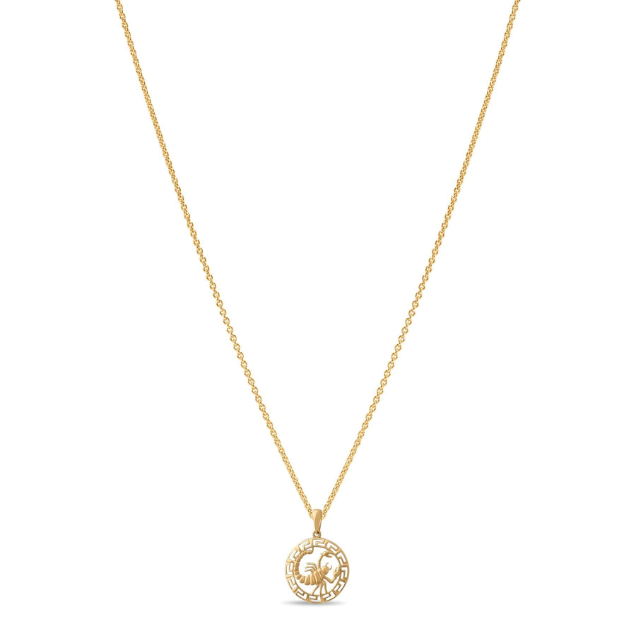 14ct Gold Scorpio Zodiac Pendant – Astrology Gift for Women - Pendant Only - Kolié