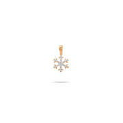 14ct Gold Snowflake Pendant – Christmas Gift, Festive Jewellery - Pendant Only - Kolié