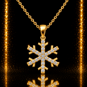 14ct Gold Snowflake Pendant – Pendant Only - Kolié Fine Jewellery