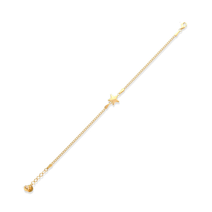 14ct Gold Star Bracelet - Kolié Fine Jewellery
