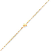 14ct Gold Star Bracelet for Women | Delicate Adjustable Gold Chain | Celestial - Themed Jewellery Gift - Kolié