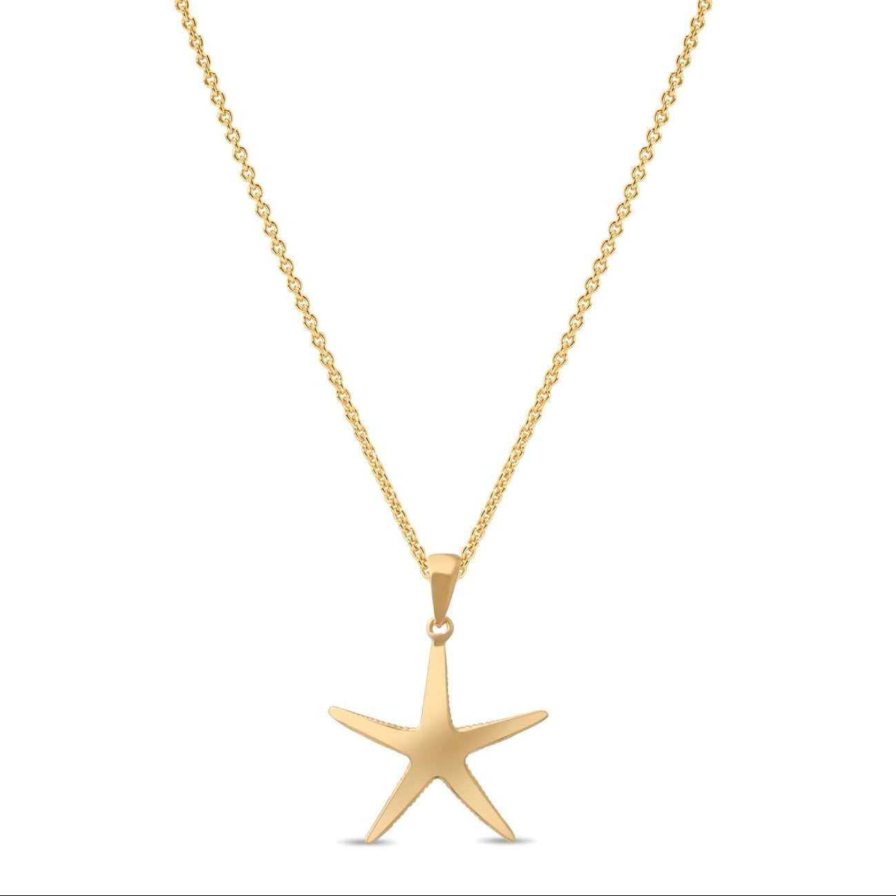 14ct Gold Starfish Pendant for Women and Teens | Elegant Ocean - Inspired | Pendant Only - Kolié