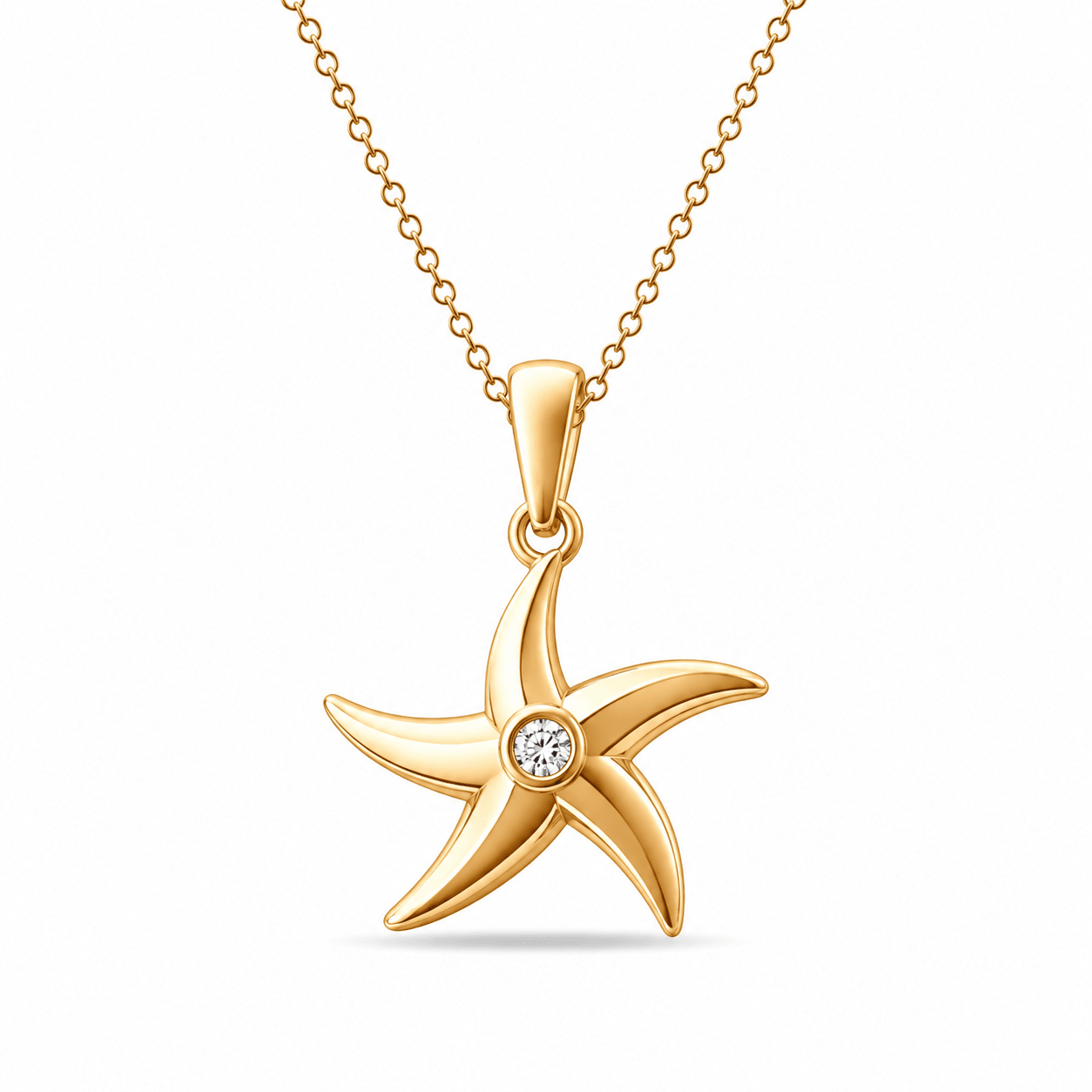 14ct Gold Starfish Pendant – Pendant Only - Kolié Fine Jewellery