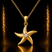 14ct Gold Starfish Pendant – Pendant Only - Kolié Fine Jewellery