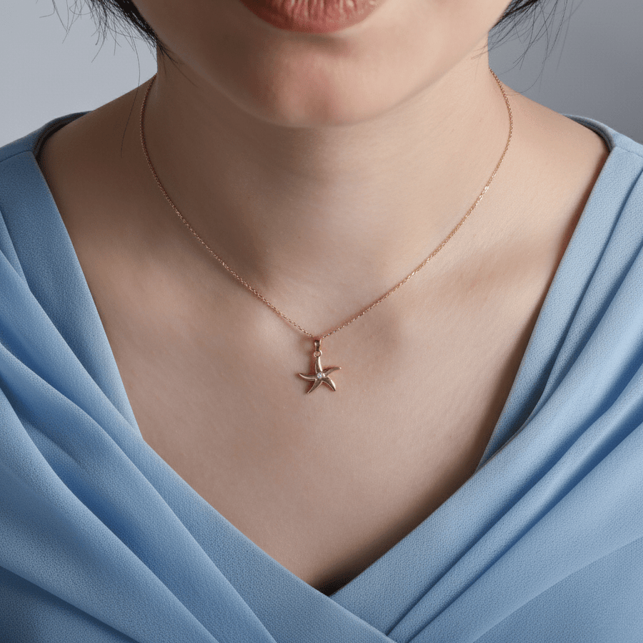 14ct Gold Starfish Pendant – Pendant Only - Kolié Fine Jewellery