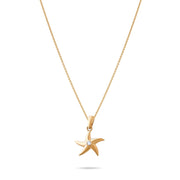 14ct Gold Starfish Pendant with Cubic Zirconia – Nautical Jewellery - Pendant Only - Kolié