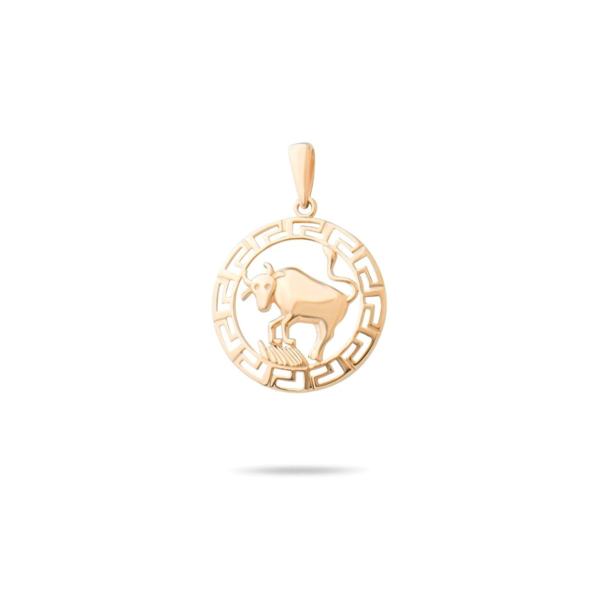 14ct Gold Taurus Zodiac Pendant – Astrology Gift for Women - Pendant Only - Kolié