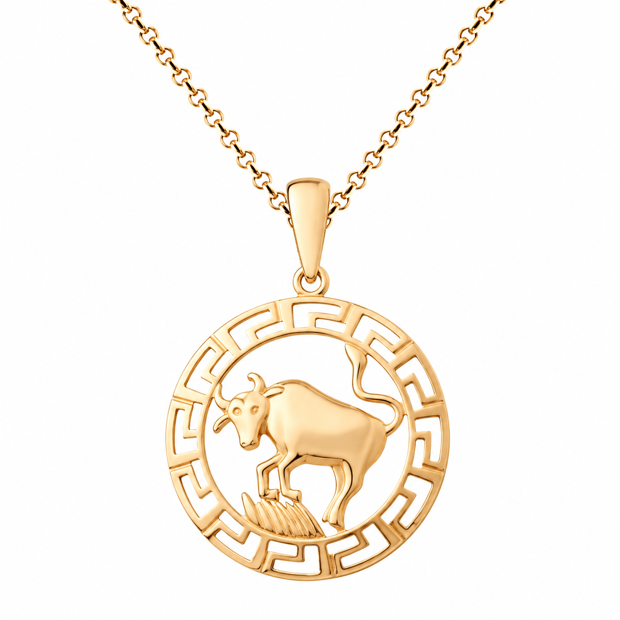 14ct Gold Taurus Zodiac Pendant – Pendant Only - Kolié Fine Jewellery
