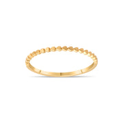 14ct Gold Textured Ring – Size M - Kolié Fine Jewellery