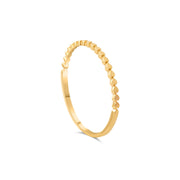 14ct Gold Textured Ring – Size M - Kolié Fine Jewellery