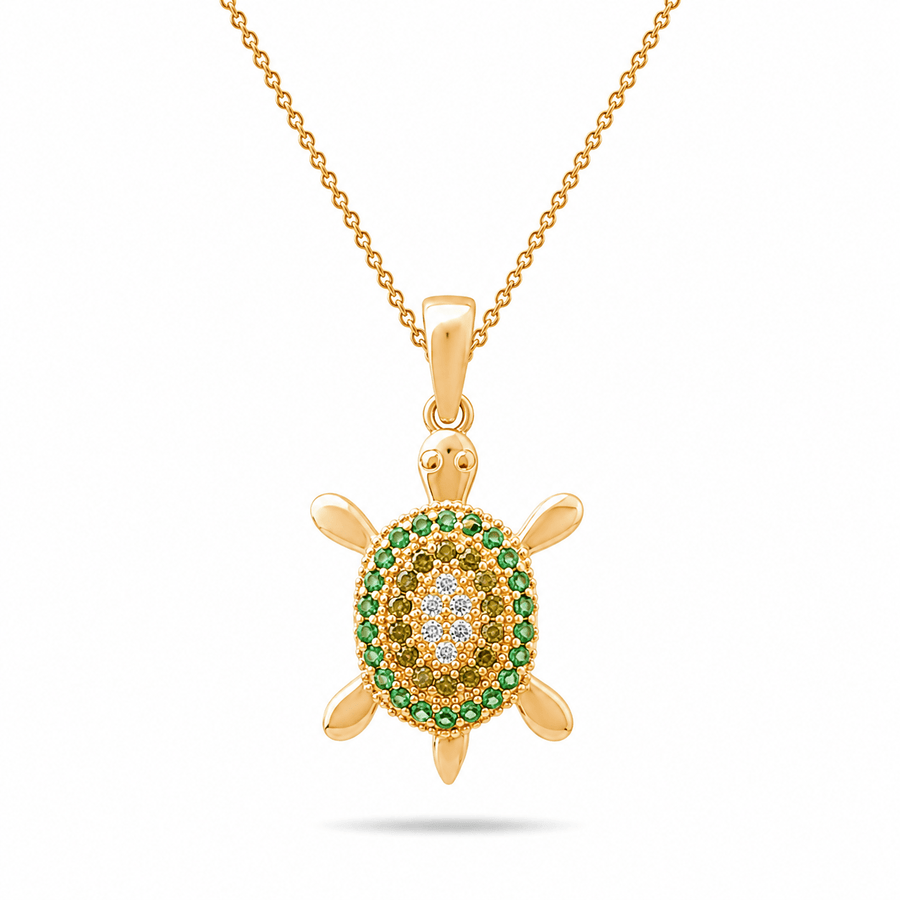 14ct Gold Turtle Pendant - Pendant Only - Kolié Fine Jewellery