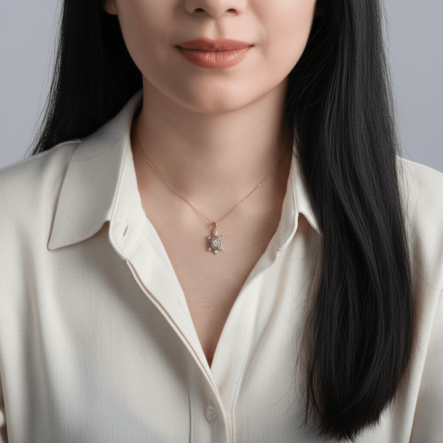 14ct Gold Turtle Pendant - Pendant Only - Kolié Fine Jewellery