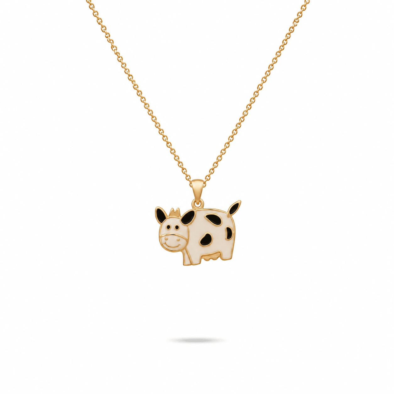 14ct Solid Gold Cow Pendant – Pendant Only - Kolié Fine Jewellery