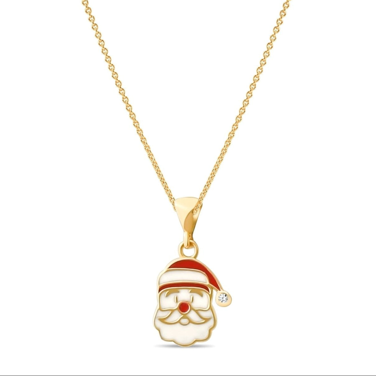 14ct Solid Gold Santa Claus Pendant | Christmas Gift | Pendant Only - Kolié