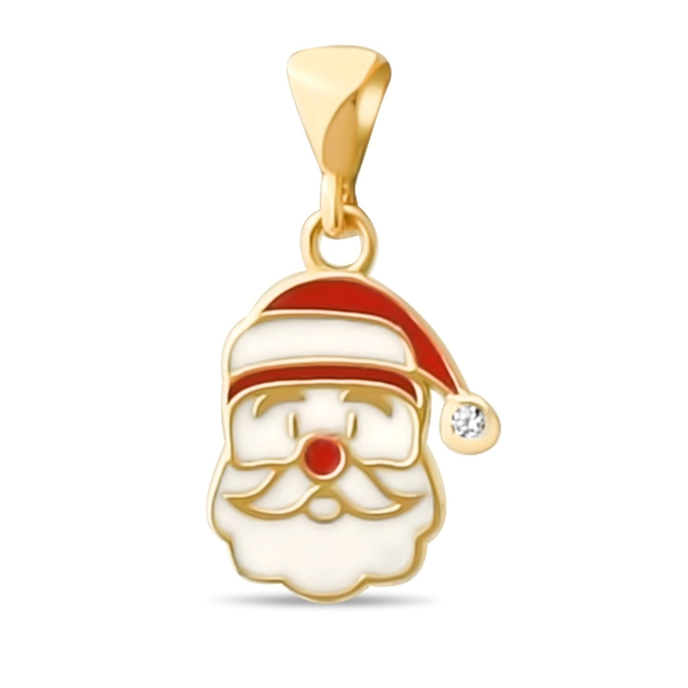14ct Solid Gold Santa Claus Pendant | Christmas Gift | Pendant Only - Kolié