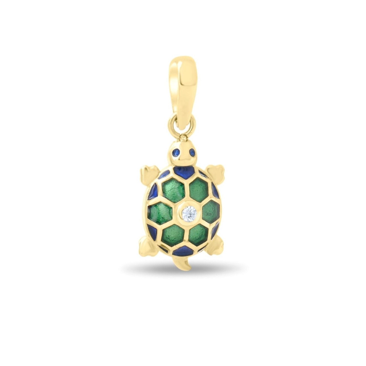 14ct Solid Gold Turtle Pendant – Pendant Only - Kolié Fine Jewellery