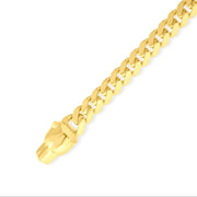 14ct Yellow Gold Panther Head Cuban Link Bracelet - Kolié Fine Jewellery