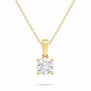 9ct Gold Classic CZ Pendant - Kolié Fine Jewellery