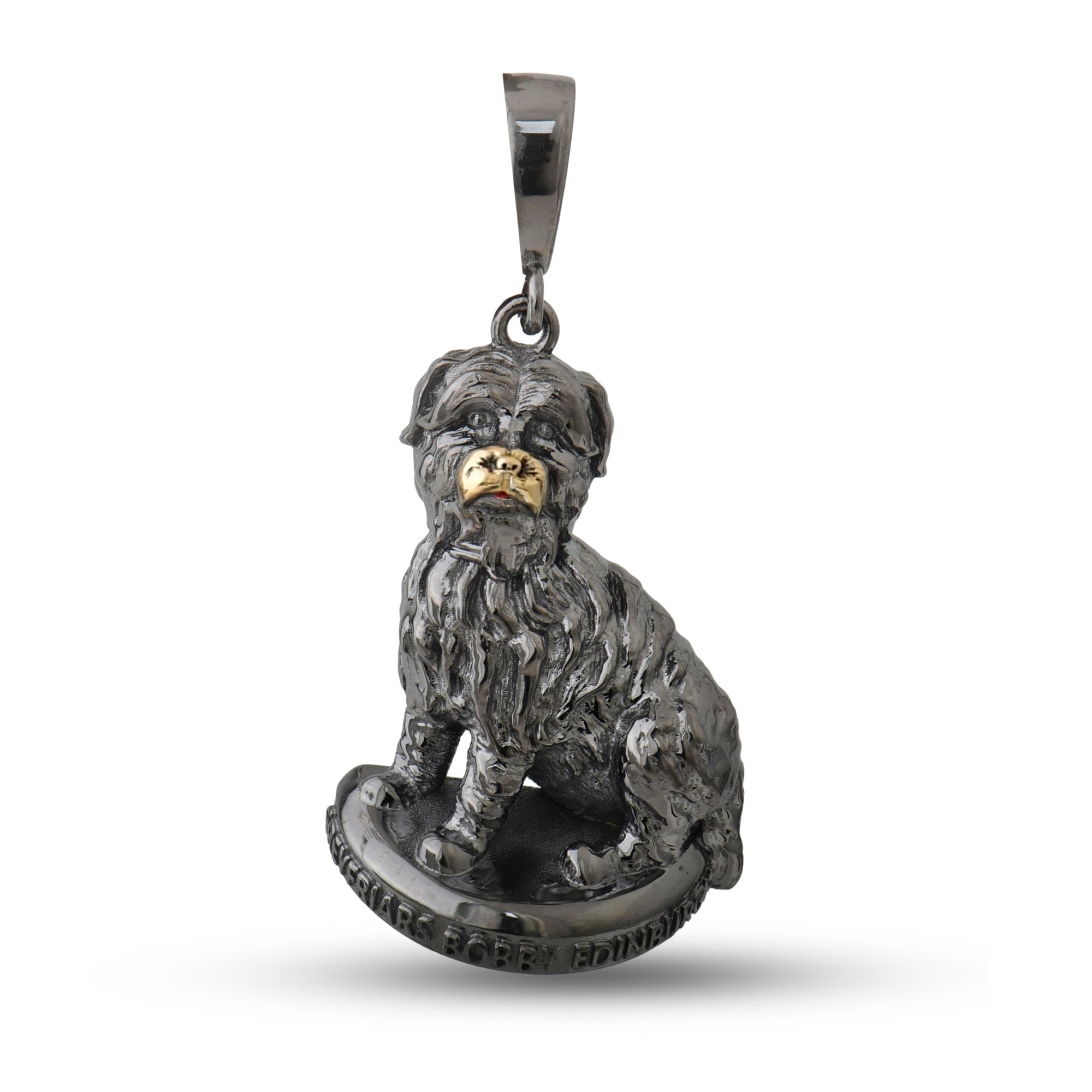 9ct Gold Greyfriars Bobby Pendant – Edinburgh’s Loyal Dog by Kolié Fine Jewellery - Kolié