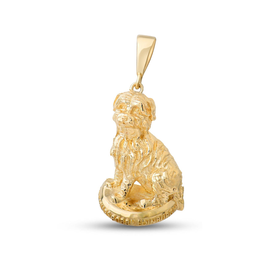 9ct Gold Greyfriars Bobby Pendant – Edinburgh’s Loyal Dog by Kolié Fine Jewellery - Kolié