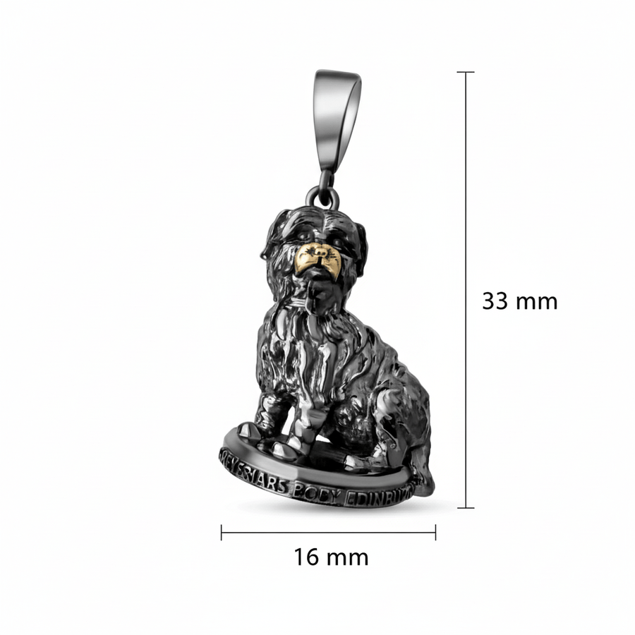 9ct Gold Greyfriars Bobby Pendant – Edinburgh’s Loyal Dog by Kolié Fine Jewellery - Kolié Fine Jewellery