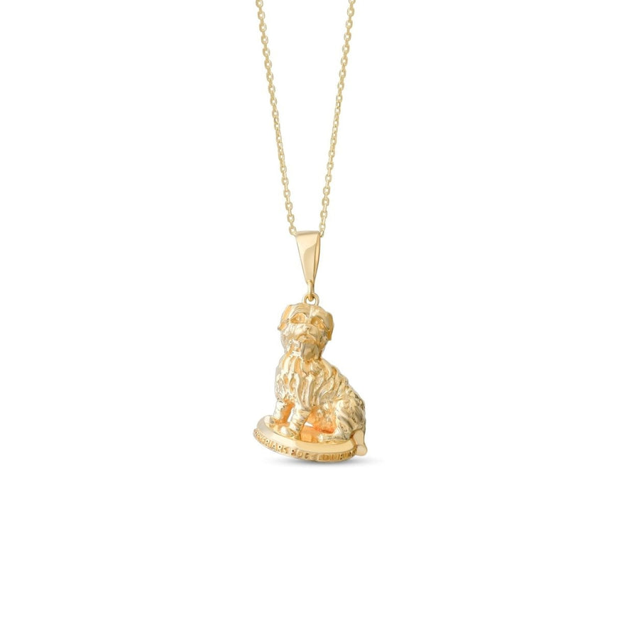 9ct Gold Greyfriars Bobby Pendant – Edinburgh’s Loyal Dog by Kolié Fine Jewellery - Kolié