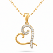 9ct Gold Heart Pendant - Pendant Only - Kolié Fine Jewellery