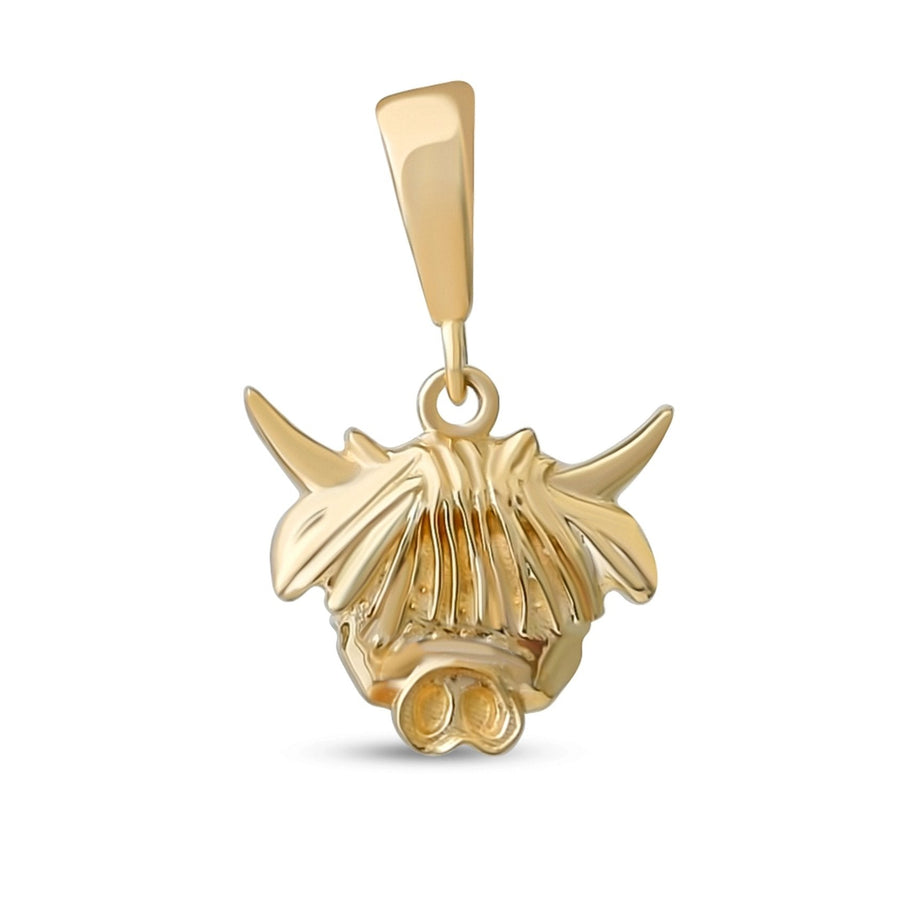 9ct Gold Highland Cow Pendant – Scottish Jewellery by Kolié Fine Jewellery - Pendant Only - Kolié