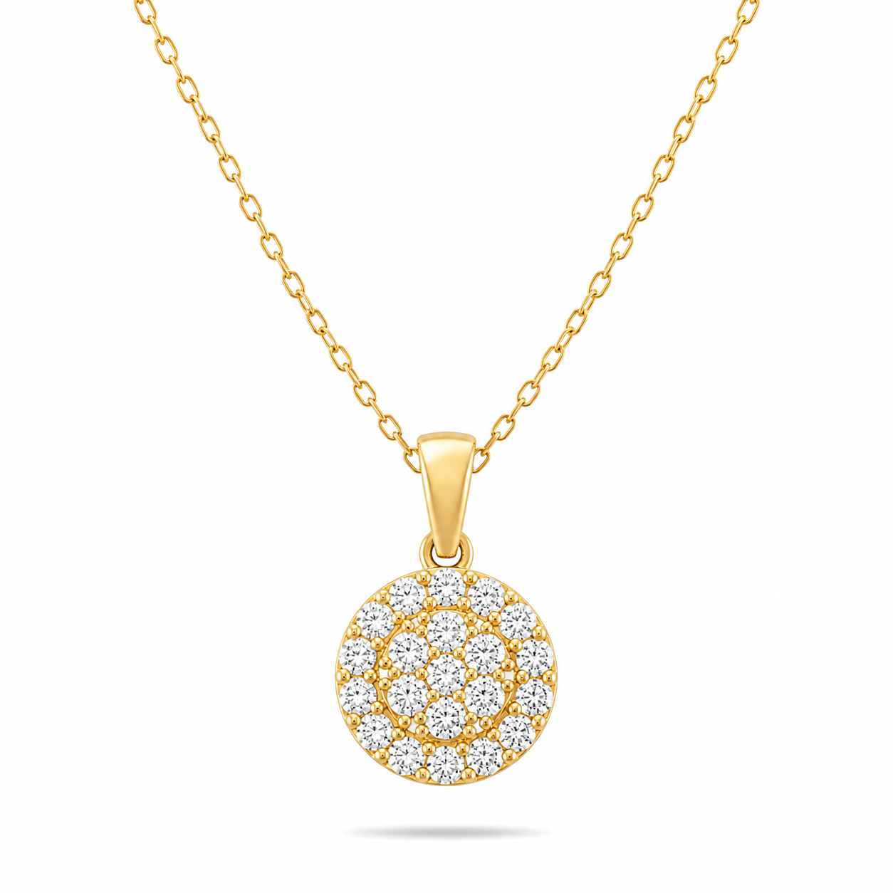 9ct Gold Round Pendant - Pendant Only - Kolié Fine Jewellery