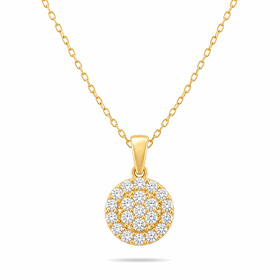 9ct Gold Round Pendant - Pendant Only - Kolié Fine Jewellery
