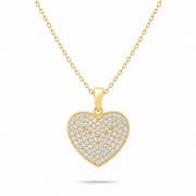 9ct Solid Gold Heart Pendant - Pendant Only - Kolié Fine Jewellery