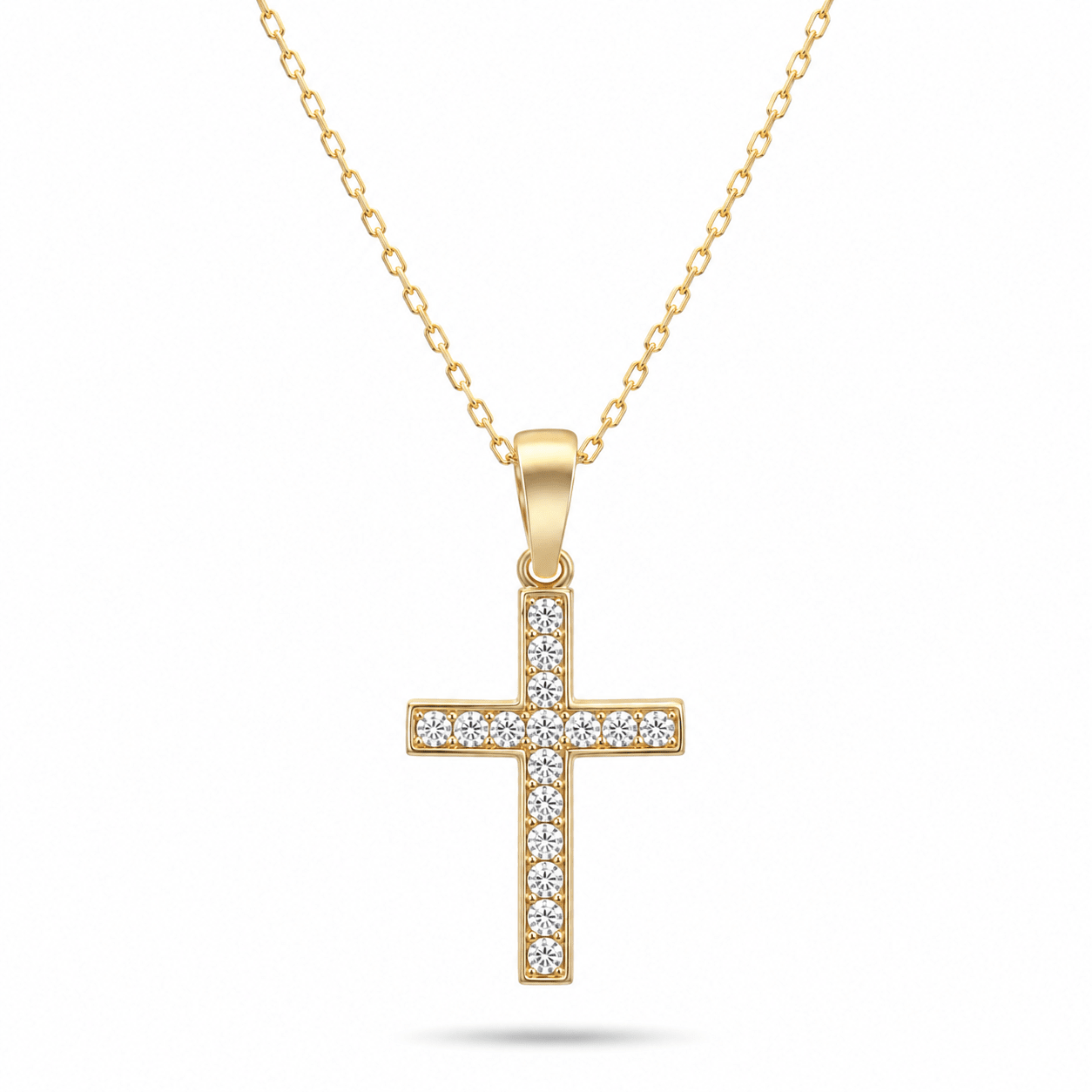 9ct/14ct Gold Cross Pendant - Pendant Only - Kolié Fine Jewellery