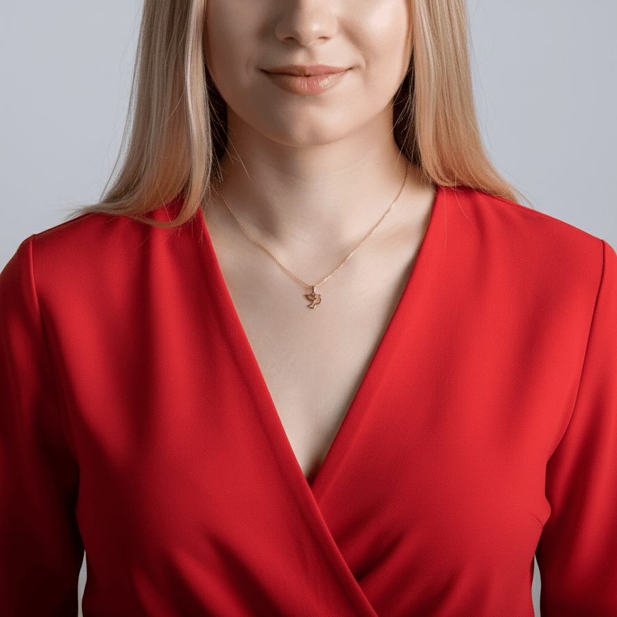 9ct/14ct Gold Dove Pendant – Symbol of Peace & Hope - Pendant Only - Kolié Fine Jewellery