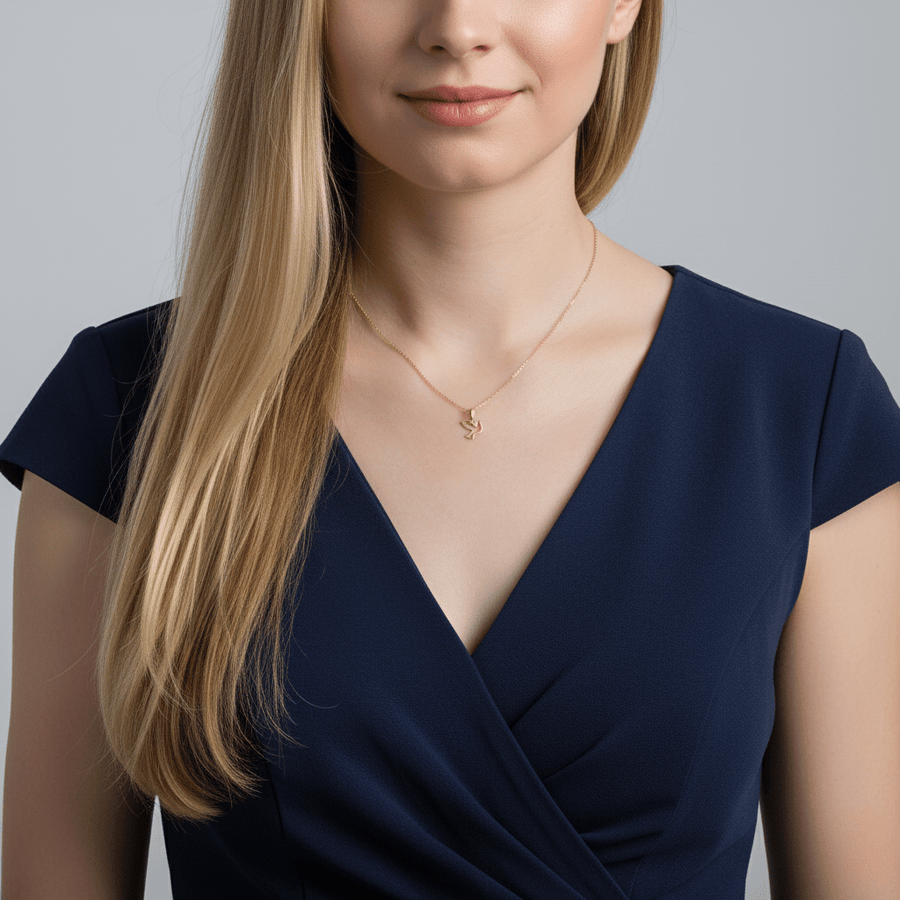 9ct/14ct Gold Dove Pendant – Symbol of Peace & Hope - Pendant Only - Kolié Fine Jewellery