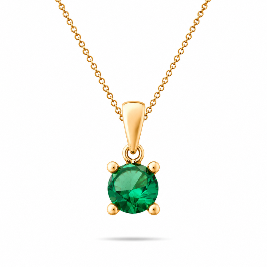 14ct Gold Birthstone Pendant - Pendant Only