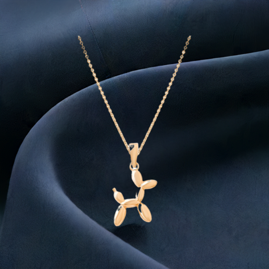 14ct Gold Balloon Dog Pendant – Pendant Only