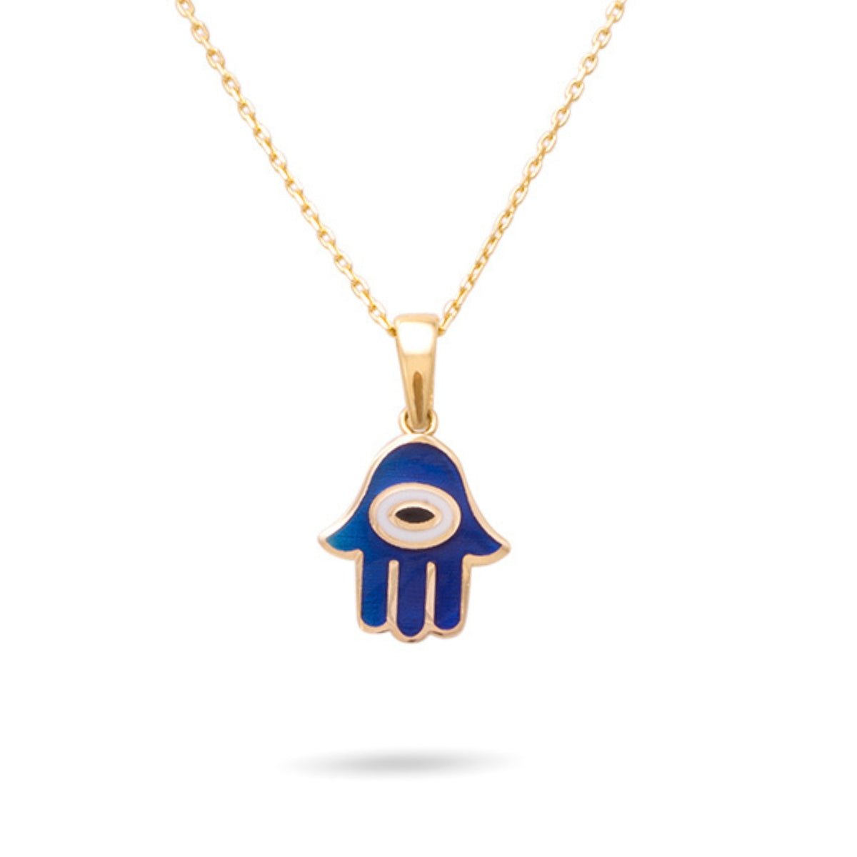 Hamsa Hand Evil Eye Pendant - Kolié Fine Jewellery