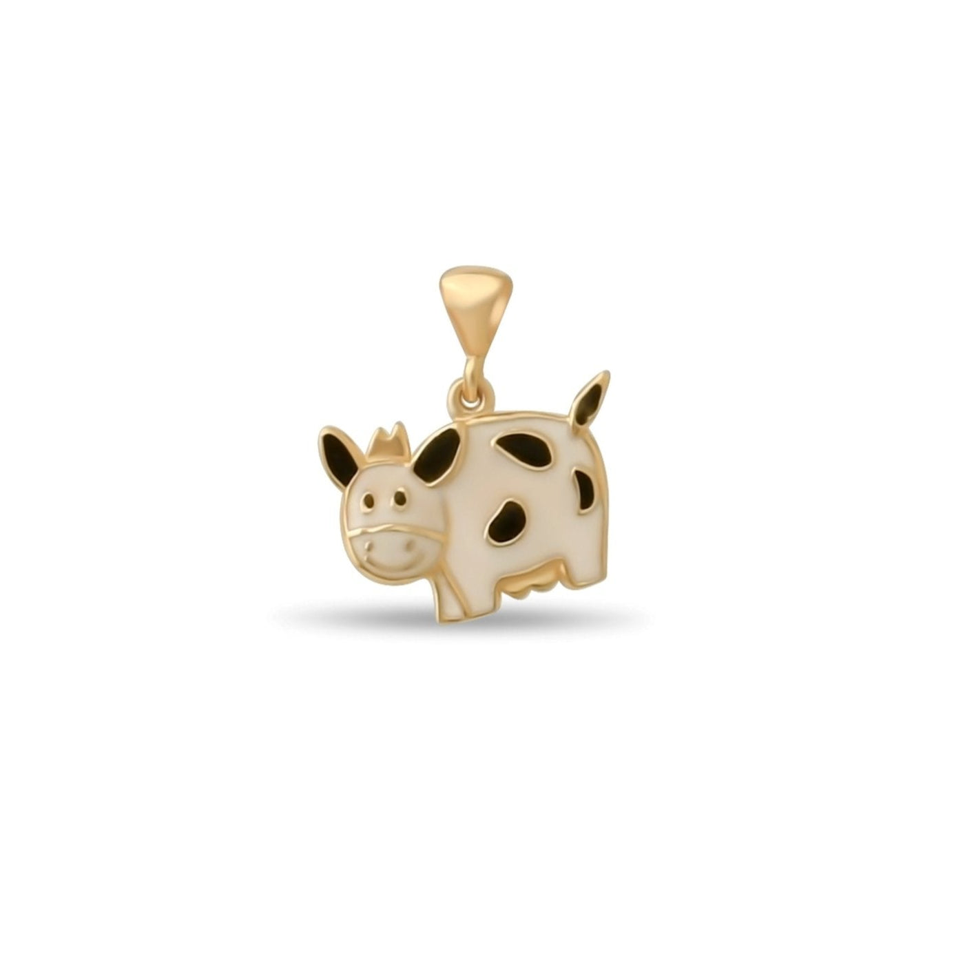 Kolié 14ct Solid Gold Cow Pendant | Pendant Only - Kolié