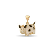 Kolié 14ct Solid Gold Cow Pendant | Pendant Only - Kolié