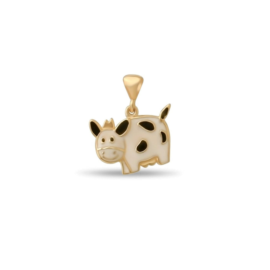 Kolié 14ct Solid Gold Cow Pendant | Pendant Only - Kolié